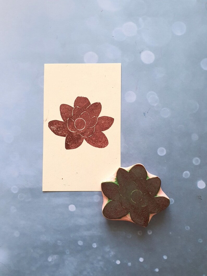 plant notebook Succullent rubber stamp for traveler journal greenery fabric personalized aloe stamp for cardmaking project life insert