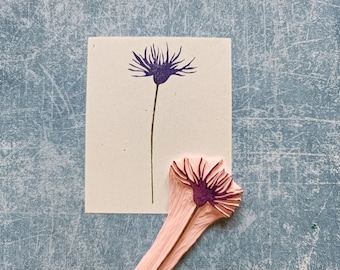Kornblume - Floraler Stempel