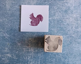 Squirell rubber stamp for bullet journal, woodland animal stamp, best friend gift, winter kids activities, autumn forest pet, planner decor