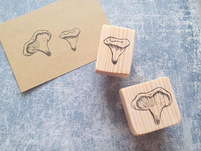 Mushroom Rubber Stamp Set for Botanical Diary, Wild Forest Stamp ...