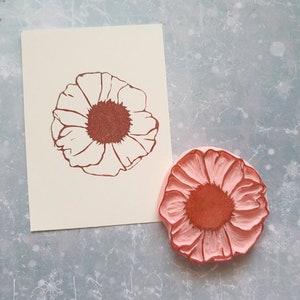 Tampon en caoutchouc de fleurs pour la fabrication de cartes, tampon floral à colorier, texture de papier de scrapbooking, bloc d'impression textile, journal botanique