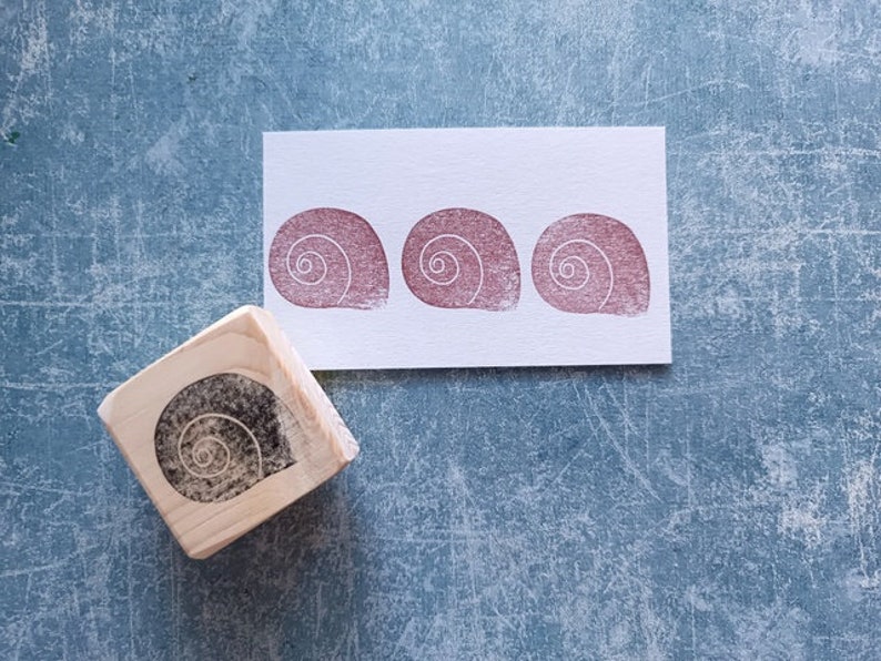 Stamp Using Shell Shell Rubber Stamp for Daily Planner, Ocean Shell Stamp for Creative ...