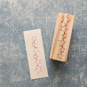 Rubberstempel met kerststerren, stertextielprint, kaartpatroonstempel, kerstvormstempel, doelgewoonte-tracker-stempel, wintertijd