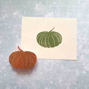 Pumpkin rubber stamp for junk journal, vintage vege stamp for traveler notebook, hallooween treats, fall stationery, autumn decor