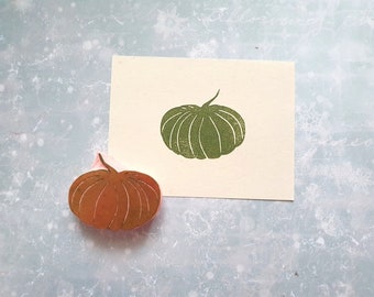 Pumpkin rubber stamp for junk journal, vintage vege stamp for traveler notebook, hallooween treats, fall stationery, autumn decor
