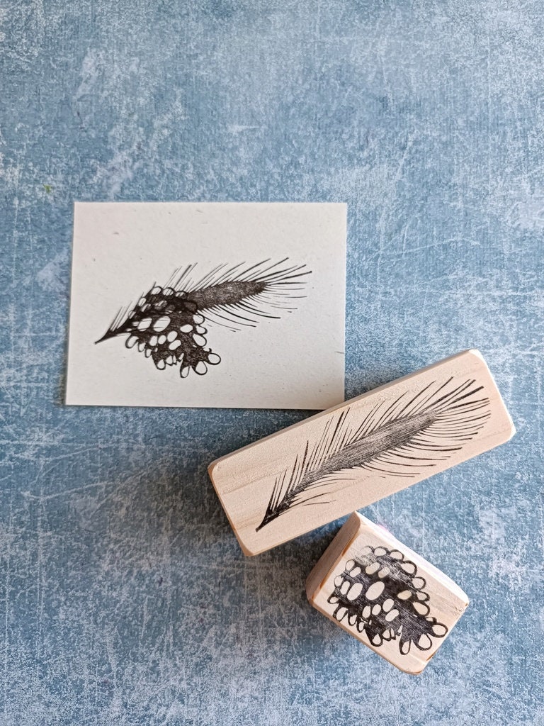 Set 8 Timbri In Legno Con Motivi Fiori E Piante - Per Carta, Scrapbooking, DIY - Foto 13