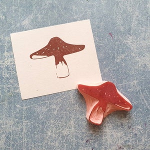 Paddestoelstempel voor journaling, ephemera van het wilde dagboek, cadeau voor bosliefhebbers, botanisch dagboek, montessori-aanbod, waardering van leraren, school