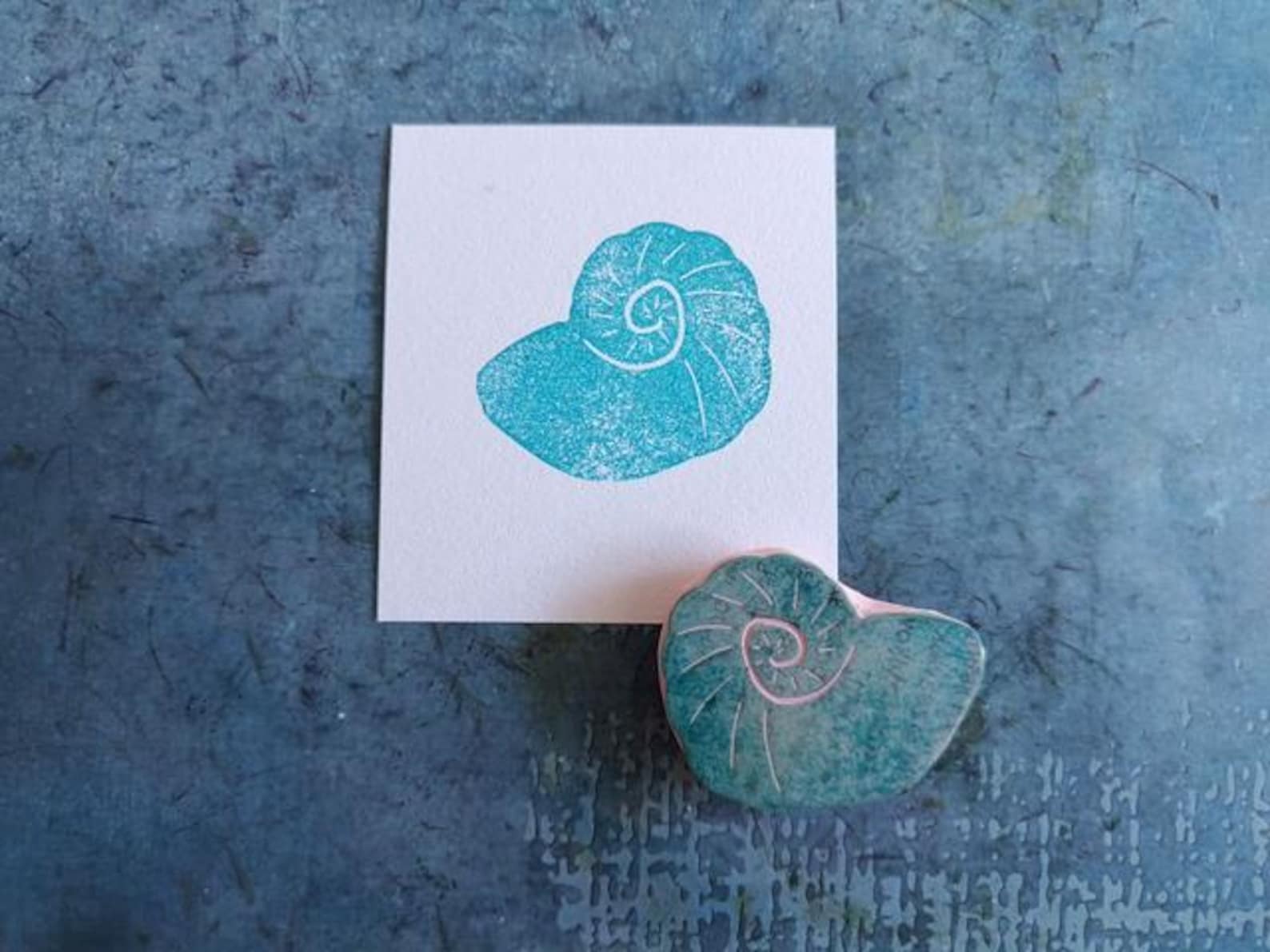 Shell Rubber Stamp for Daily Planner, Ocean Shell Stamp for Creative ...
