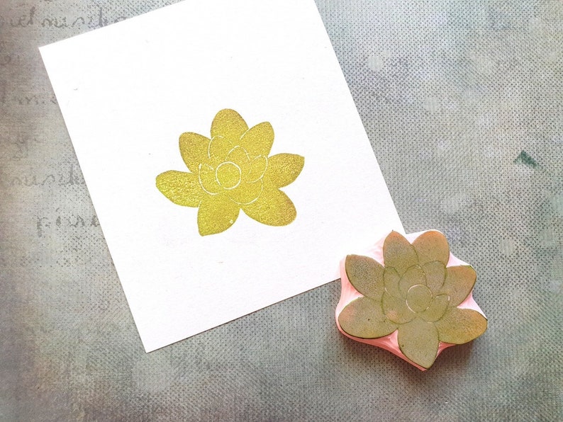 plant notebook Succullent rubber stamp for traveler journal greenery fabric personalized aloe stamp for cardmaking project life insert