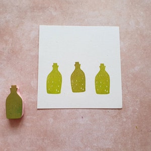 Tampon en caoutchouc de bouteille de fée pour journal mystère, journal de cuisine de cuisine, jus de boisson, cadeau pour artisans, objet magique de fabrication de cartes, journal