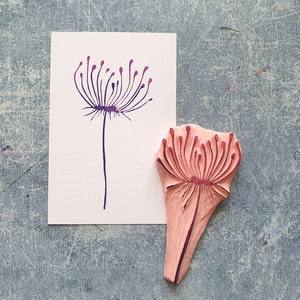 Timbro in gomma tarassaco per scrapbooking, timbro ramoscello autunnale per arredamento rustico, diario quotidiano di ottobre, cancelleria autunnale, fiore