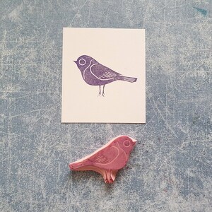 Bird rubber stamp for art journal, wild animal stamp for scrapbooking, traveler notebook decor, vintage crane image 5