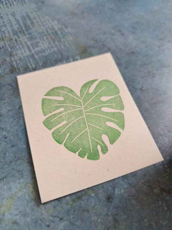 Monstera Rubber Stamp for Journaling, Monstera Leaf Stationery, Exotic  Travel, Wedding Stationery, Teacher Appreciation, Boho Plant Journal - Etsy