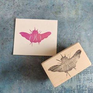 Tampon en caoutchouc Luna pour journal indésirable, tampon d'entomologie pour le scrapbooking, détail courrier postal, décoration de cahier de sciences, cadeau pour jardinier
