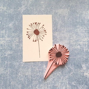 Pusteblume Stempel für Bullet Journal, Stempel Blüte, Mixed Media Print, Hochzeitsgästebuch Dekor, 2020 Planer, Handstempel
