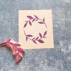 tampon en caoutchouc de brindille pour bullet journal, feuille d’eucalyptus pour les amateurs de botanique, impression de bloc de feuilles, motif floral en tissu, décor d’étiquette cadeau