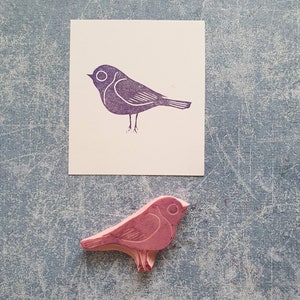 Bird rubber stamp for art journal, wild animal stamp for scrapbooking, traveler notebook decor, vintage crane image 10