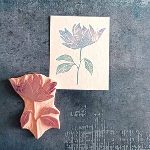 Bloesembloemstempel, bloemenstempel voor ephemera's, botanische stempel voor kaarten maken