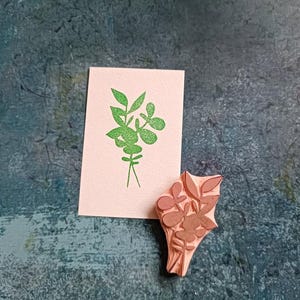 Rubberstempel eucalyptusblad voor art journal, decoratieve stempel tak, ephemera botanisch takje, boho bruiloft briefpapier, romantisch
