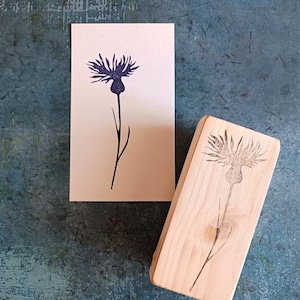 Korenbloemstempel voor sprookjestuinprint, bloemenstempel voor bullet journal, kortstondige kaarten maken, cadeau beste vriend, zakelijke verpakking
