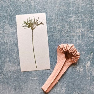 Cornflower stamp for scrapbooking, cardmaking floral supply, handmade embellishment tool image 9