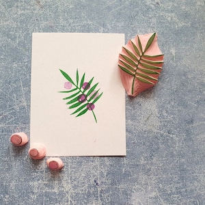 Zweig mit Beeren Stempel Set, Heidelbeer Stempel, Sommertagebuch Dekor, Karte basteln, Heidelbeere Früchte, Sommer Beere, festliche Beere