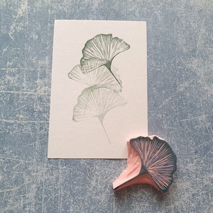 Ginkgo Stempel für Papierliebhaber, Journal oder Stempel mit Ginkgo Motiven, Bild 1