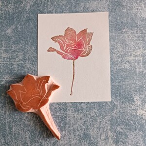 Blossom Flower Stamp, Spring Flower Stamp for Cardmaking, Bohemian ...
