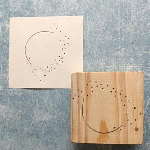 Elegante kransrubberstempel voor bruiloft, sprookjesachtig briefpapier, sprankelend bruiloftsdecor, doe-het-zelfwenskaart, cadeau voor moeder, vormstempel