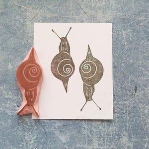 Rubberstempel slakmotief voor scrapbooking, rubberstempel slak voor bullet journal, cadeau snailmailliefhebber