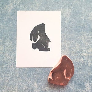 Haas rubberstempel voor het maken van kaarten, wilde dierenstempel voor kinderdagboek, paashaasprint, decoratieve versiering van het lentedagboek, dieren in het wild