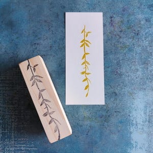 Timbro in gomma con bacche di Goji per diario botanico, timbro con rampicante selvatico, cancelleria naturale, carta decorativa con bacche, spezia afoteca, erboristica
