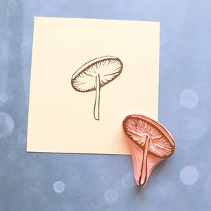 Timbro di gomma di funghi selvatici per diario dei proiettili, timbro di piante boschive, cancelleria per la fauna selvatica, diario botanico, arredamento della cucina alimentare, menu di ricette