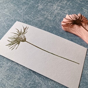 Cornflower stamp for scrapbooking, cardmaking floral supply, handmade embellishment tool image 6