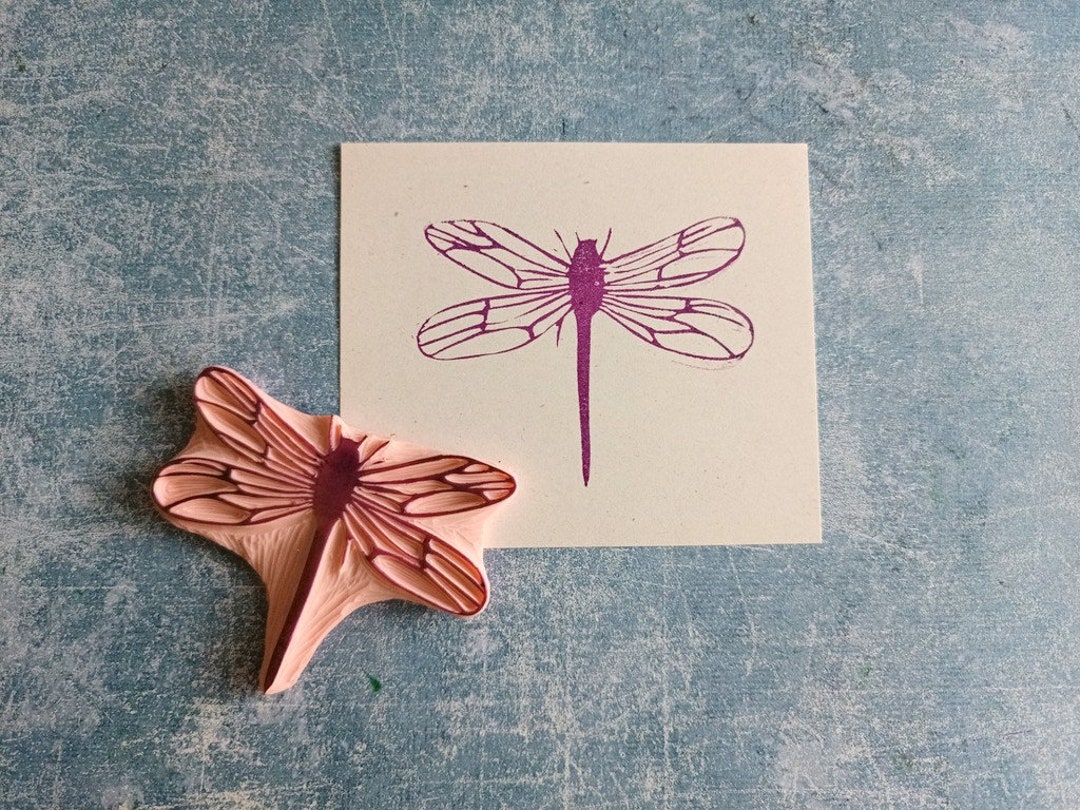 Tampon en caoutchouc libellule pour carterie bogue vintage Etsy France