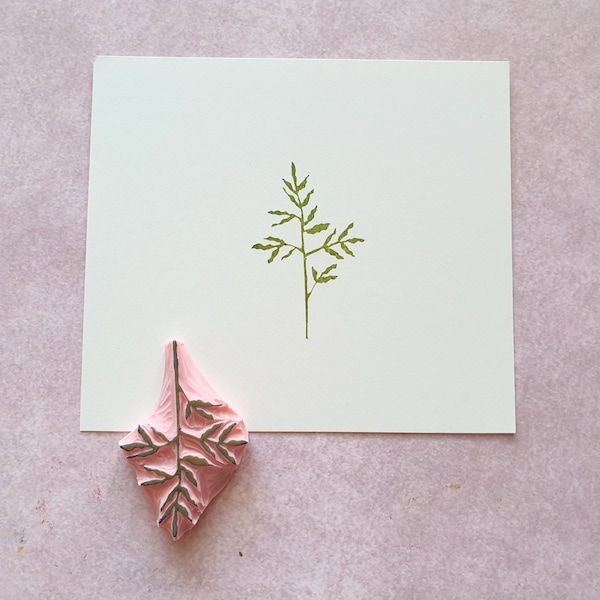 Twig rubber stamp for rustic wedding decor, branch wooden stamp, botanical ephemera, shabby chic flower, woodland plant, forest twig