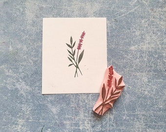 Rustic twig rubber stamp for wedding stationery, spring flower stamp,bridesmaid gift, fall stationery, paper flowers, thank you cards