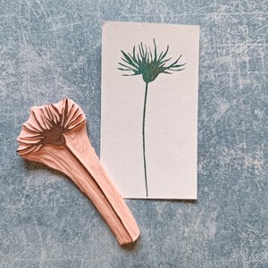 Cornflower stamp for scrapbooking, cardmaking floral supply, handmade embellishment tool image 7