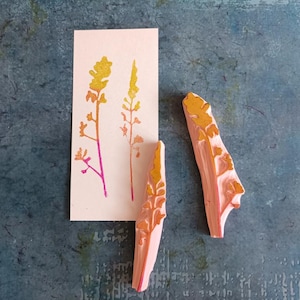 Jeu de tampons en caoutchouc brindille pour couverture de cahier bohème, impression de plantes sauvages, mariage en plein air, cérémonie mystique, papeterie romantique, cadeau d'anniversaire