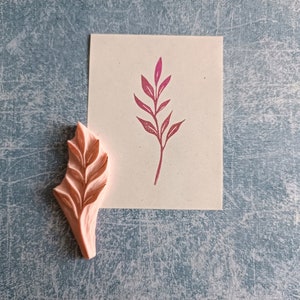 Bladrubberstempel voor scrapbooking, bladdrukblok voor knutselen, botanische stempel voor kunstenaar