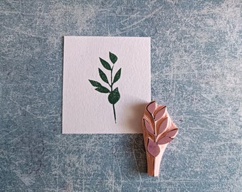 Eucalyptus leaf rubber stamp for bullet journal, botanical stationery, twig embellishment for scrapbooking, rustic wedding accessories