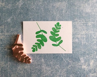 Eucalyptus rubber stamp for handmade wedding invitation, botanical stamp for cardmaking
