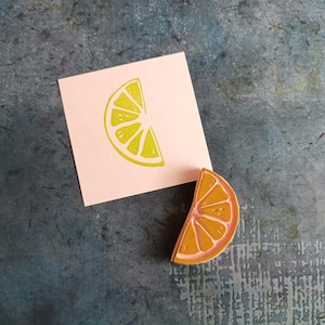 Limoenstempel voor dagboek, Citroenstempel voor scrapbooking, Limoenstempel voor fijnproevers