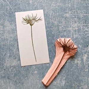 Cornflower stamp for scrapbooking, cardmaking floral supply, handmade embellishment tool image 5