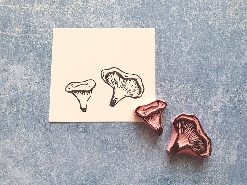 Mushroom Rubber Stamp Set for Botanical Diary, Wild Forest Stamp ...