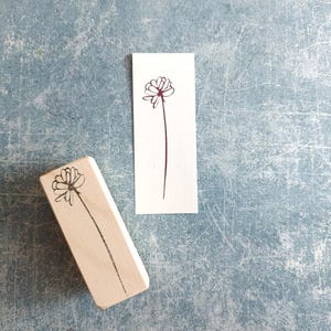 Timbro in gomma con fiori per diario spazzatura, decorazione con ramoscelli di campagna, invito a fienile, libro degli ospiti per matrimonio, pianta industriale, stencil shabby chic