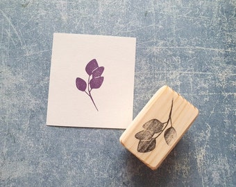 Eucalyptus leaf rubber stamp for art journaling, botanical wreath stamp, boho wedding flowers, exotic leaves stationery, botanical diary