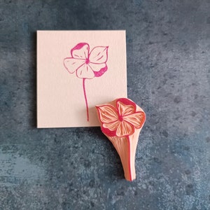 Bloemrubberstempel voor het maken van kaarten, bloeistempel voor scrapbooking, junk journal-decor, reiziger-notebookbenodigdheden, papierafdrukken