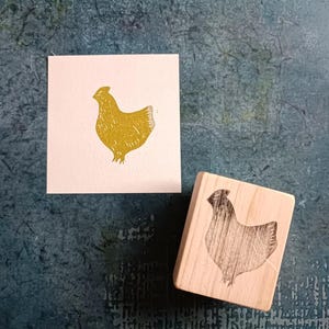 Sello de goma de pollo para scrapbooking, sello de animal de granja para bolsas de mercado de productos frescos, sello de gallina