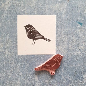 Bird rubber stamp for art journal, wild animal stamp for scrapbooking, traveler notebook decor, vintage crane image 7